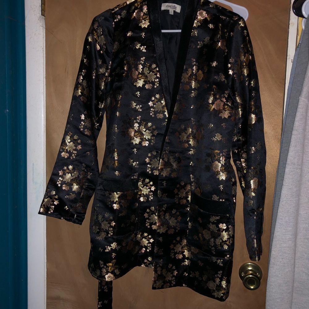 Oriental print jacket